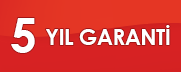 5 Yıl Garanti